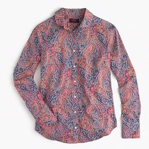 J Crew Liberty print top.